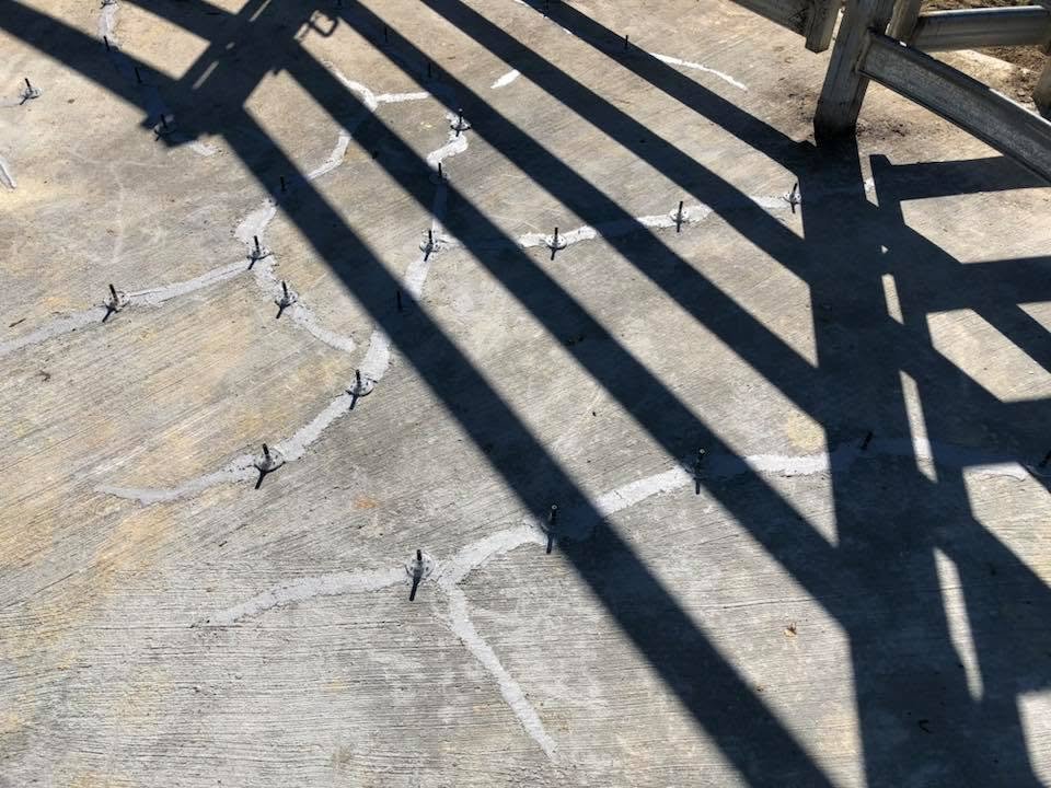 CreteSeal concrete crack repair project