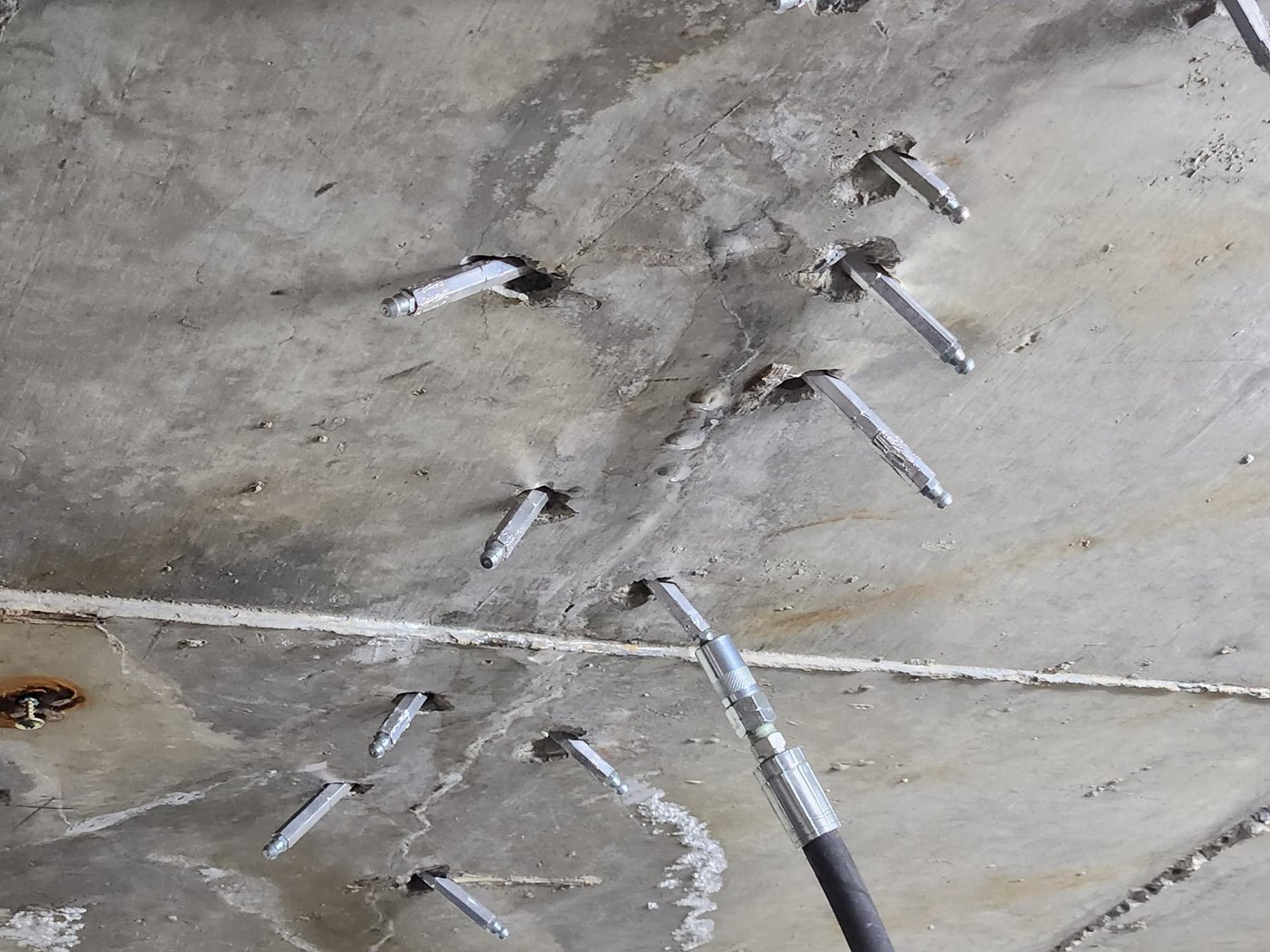 CreteSeal concrete crack repair project
