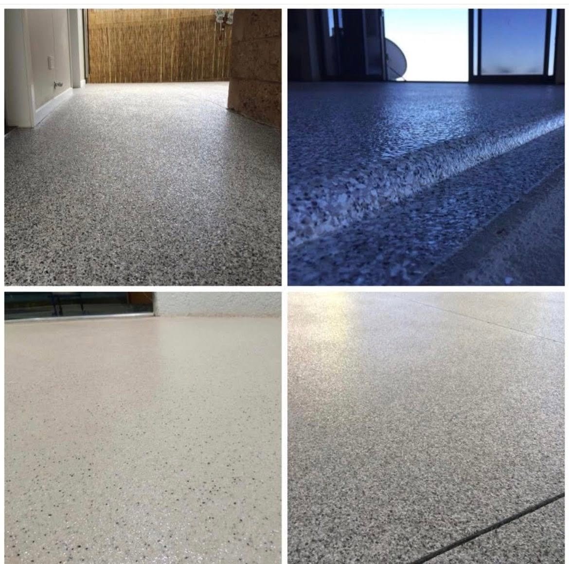 CreteSeal epoxy flake flooring project