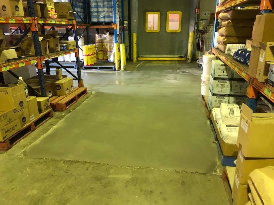 CreteSeal grouting and floor topping project