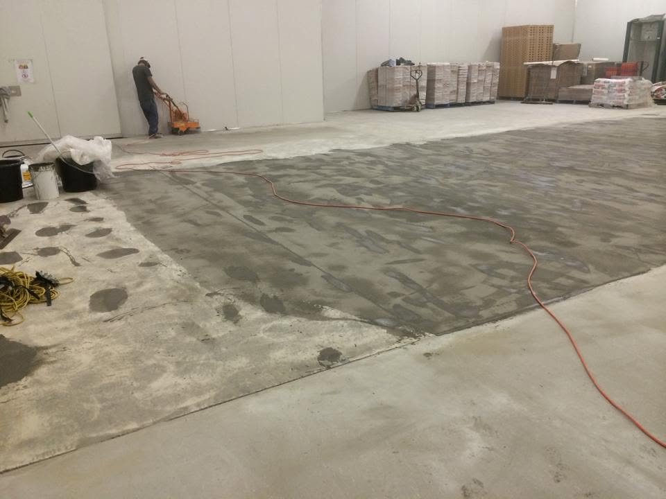 CreteSeal grouting and floor topping project