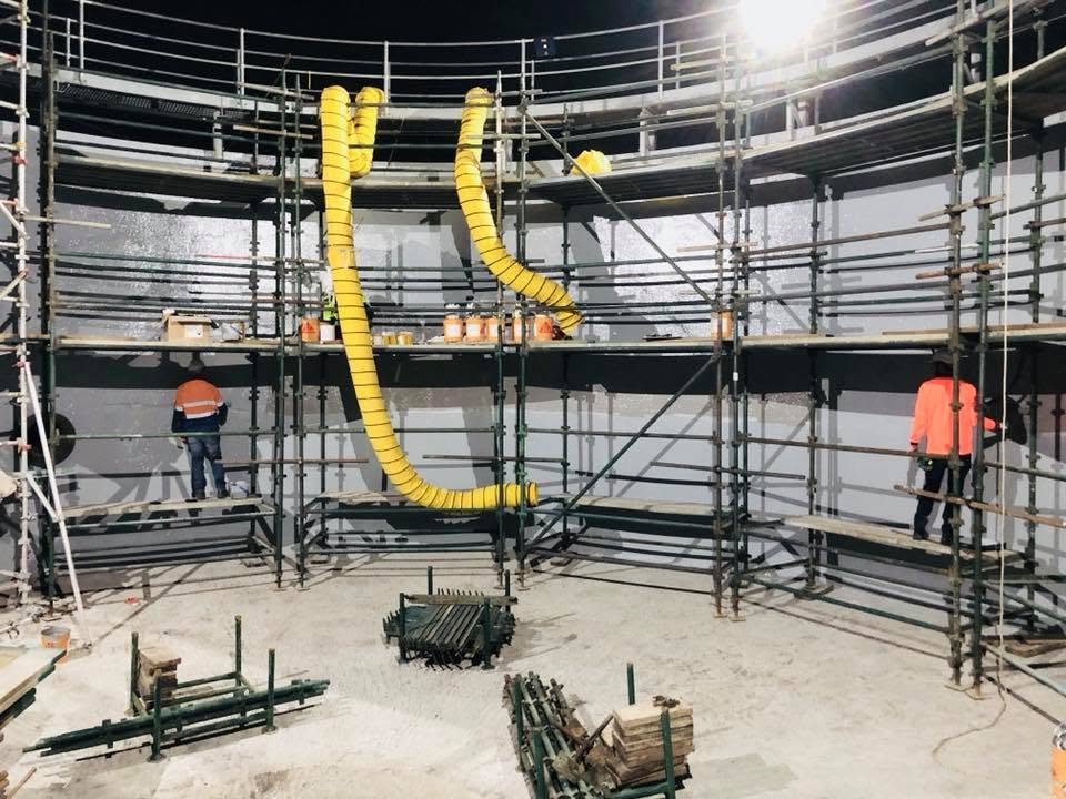 CreteSeal protective coating and tank lining project